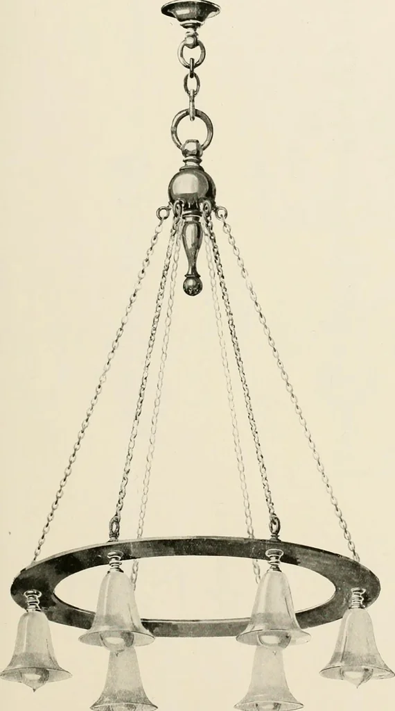 An illustration from Electric fixtures & glassware : F & G section, 13th ed., 1911, leaf 196