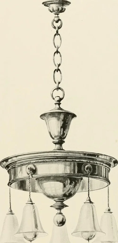 An illustration from Electric fixtures & glassware : F & G section, 13th ed., 1911, leaf 196