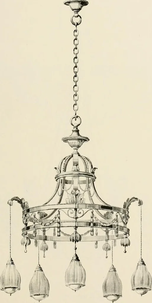 An illustration from Electric fixtures & glassware : F & G section, 13th ed., 1911, leaf 206