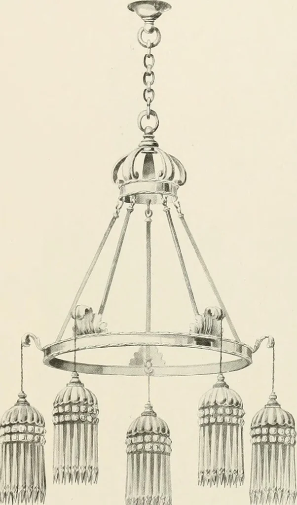 An illustration from Electric fixtures & glassware : F & G section, 13th ed., 1911, leaf 206