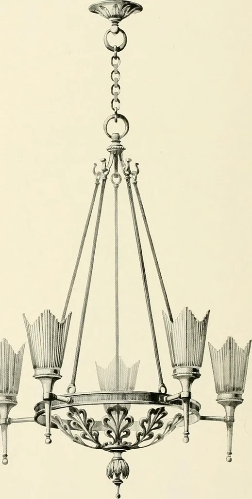 An illustration from Electric fixtures & glassware : F & G section, 13th ed., 1911, leaf 207