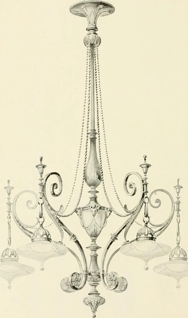 An illustration from Electric fixtures & glassware : F & G section, 13th ed., 1911, leaf 213