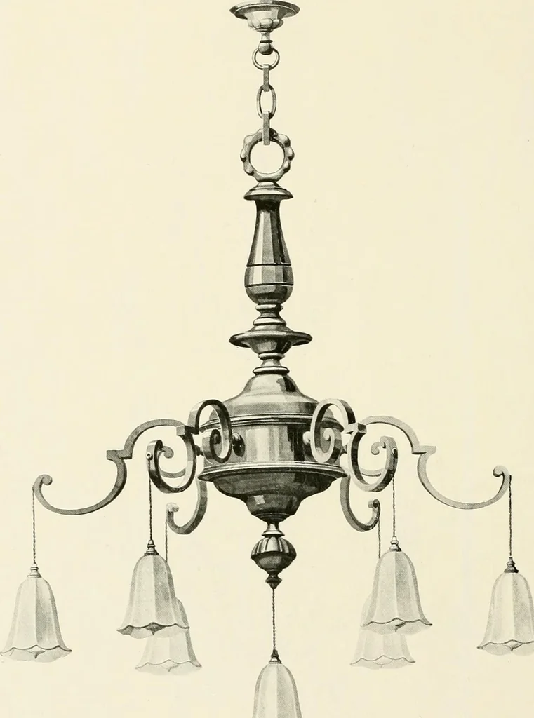 An illustration from Electric fixtures & glassware : F & G section, 13th ed., 1911, leaf 215
