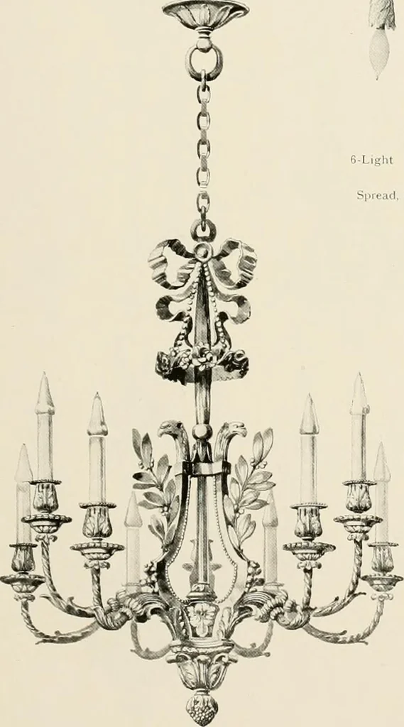 An illustration from Electric fixtures & glassware : F & G section, 13th ed., 1911, leaf 226