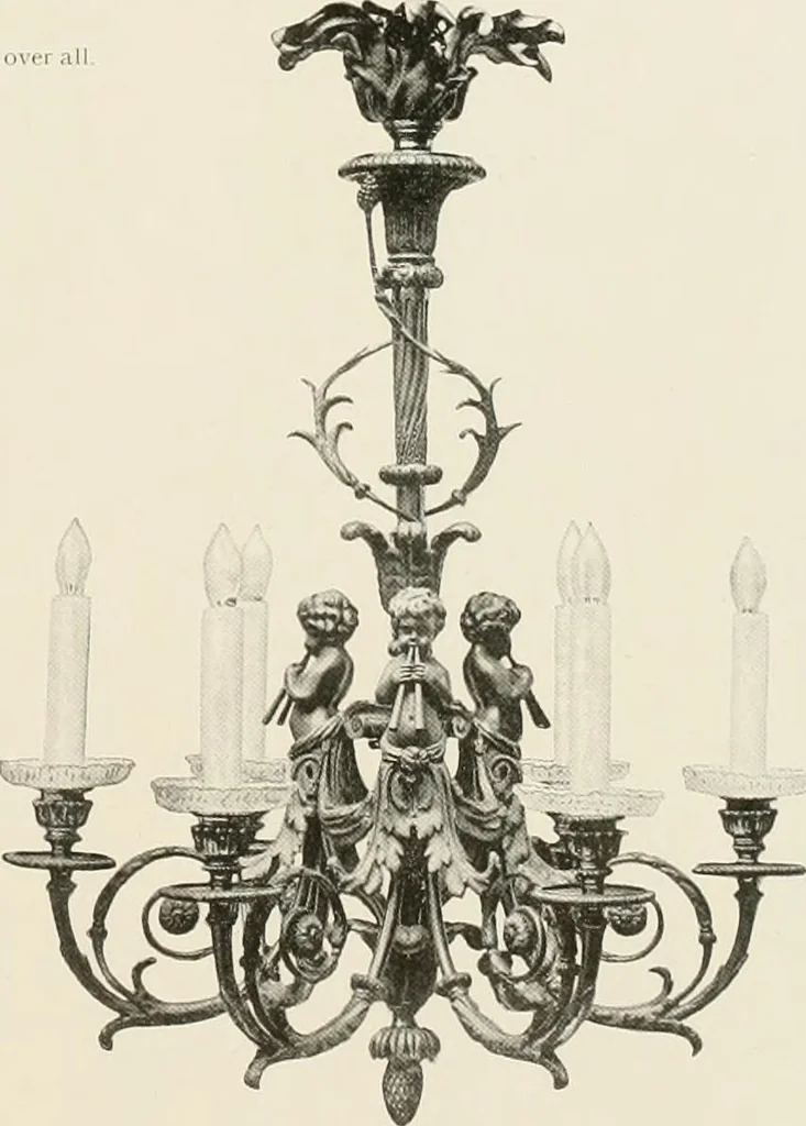 An illustration from Electric fixtures & glassware : F & G section, 13th ed., 1911, leaf 226