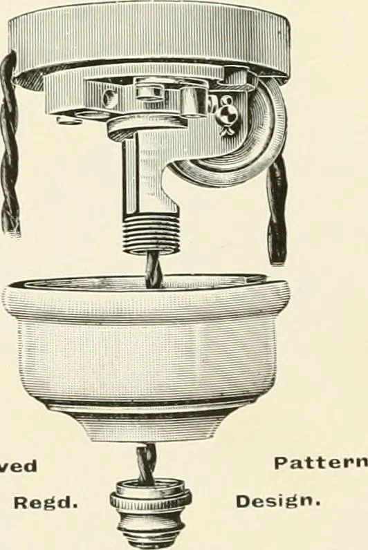 An illustration from Electric fixtures & glassware : F & G section, 13th ed., 1911, leaf 23