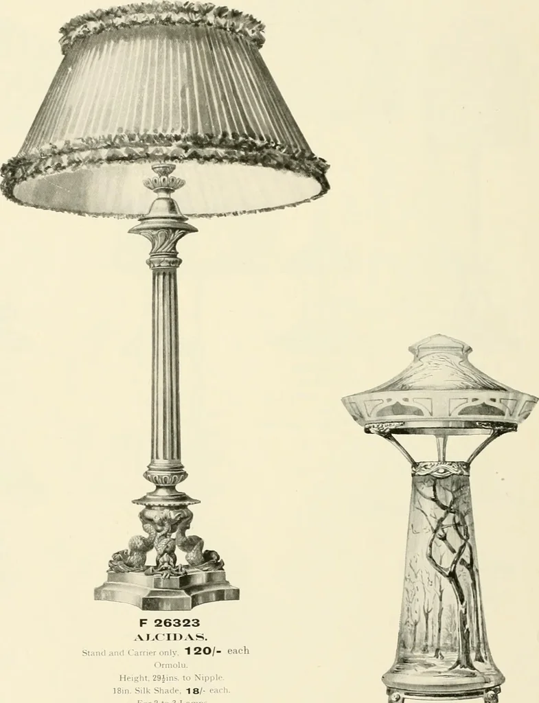 An illustration from Electric fixtures & glassware : F & G section, 13th ed., 1911, leaf 241