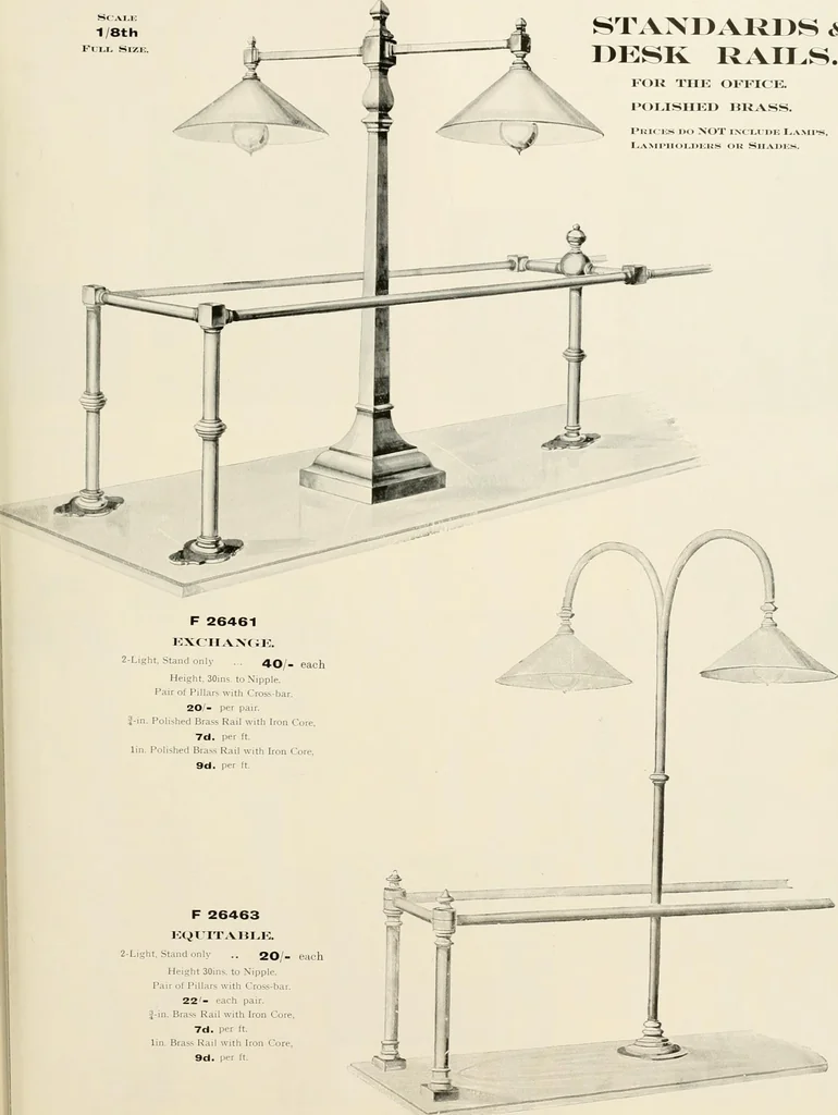 An illustration from Electric fixtures & glassware : F & G section, 13th ed., 1911, leaf 252