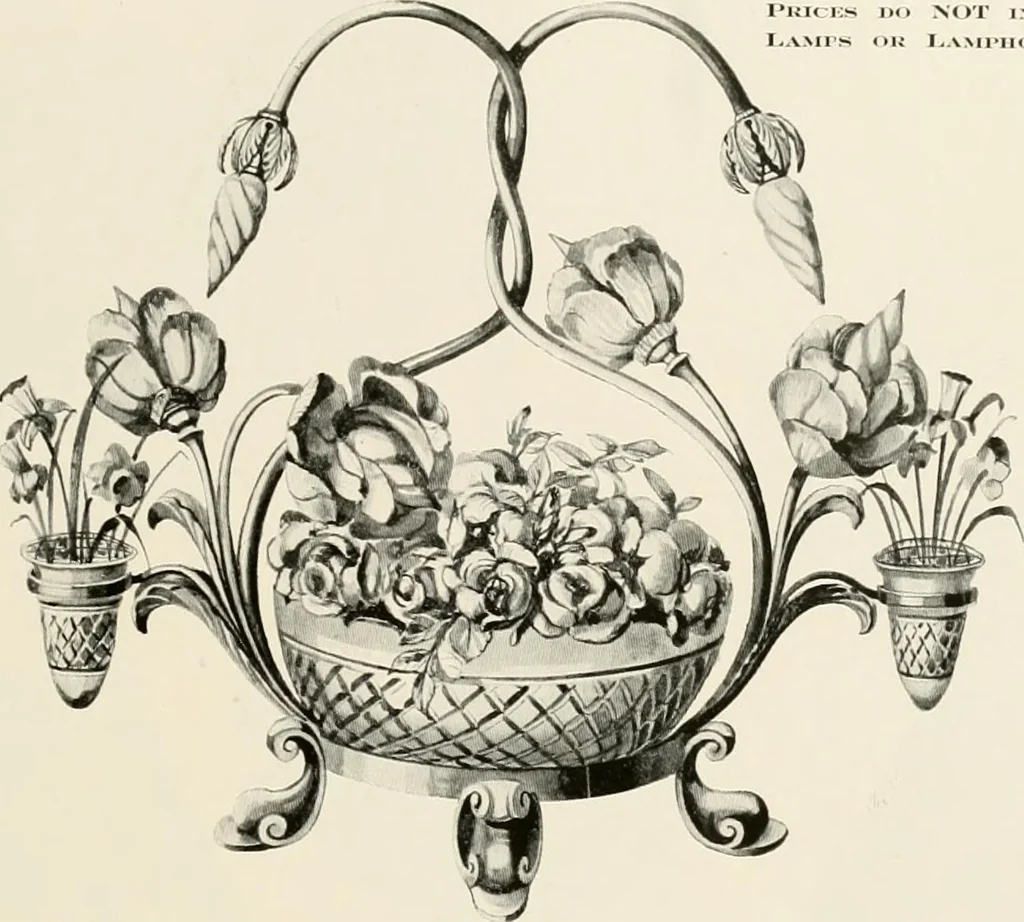An illustration from Electric fixtures & glassware : F & G section, 13th ed., 1911, leaf 254