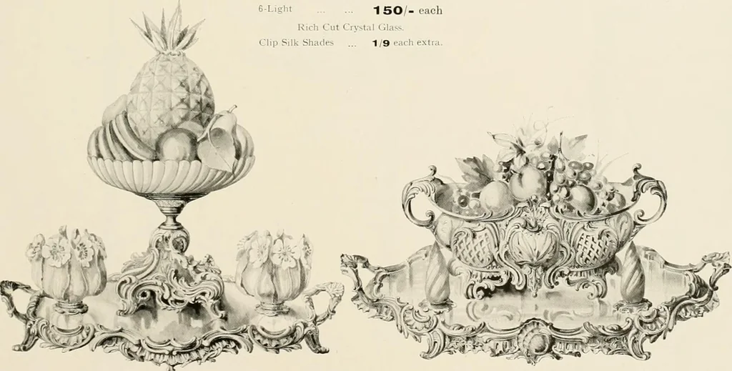 An illustration from Electric fixtures & glassware : F & G section, 13th ed., 1911, leaf 254