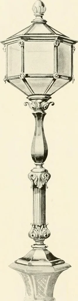 An illustration from Electric fixtures & glassware : F & G section, 13th ed., 1911, leaf 261