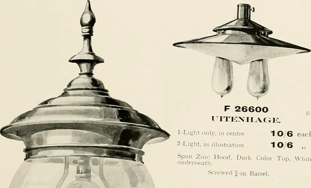 An illustration from Electric fixtures & glassware : F & G section, 13th ed., 1911, leaf 264