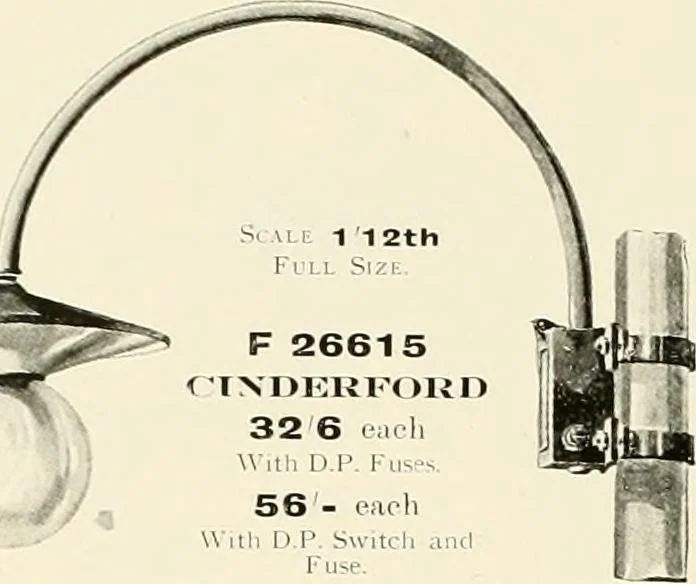 An illustration from Electric fixtures & glassware : F & G section, 13th ed., 1911, leaf 265