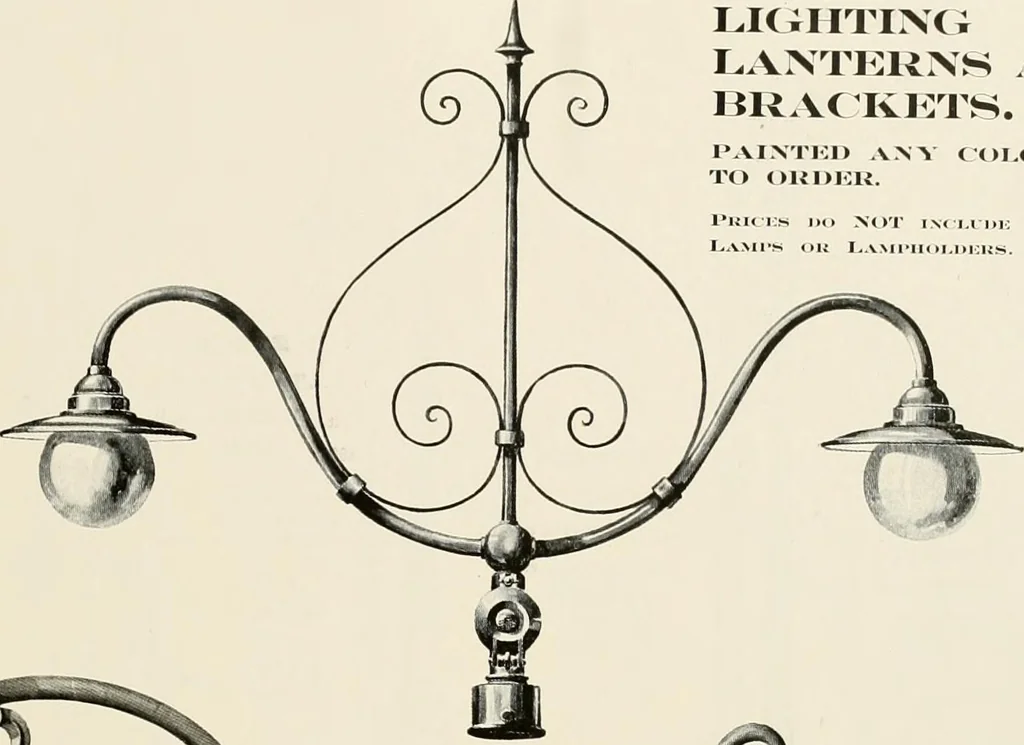 An illustration from Electric fixtures & glassware : F & G section, 13th ed., 1911, leaf 266
