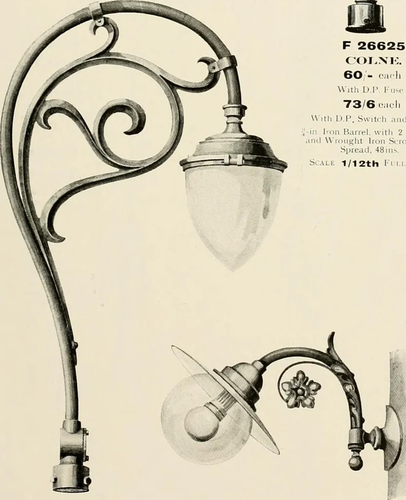 An illustration from Electric fixtures & glassware : F & G section, 13th ed., 1911, leaf 266