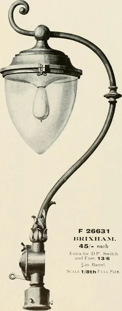 An illustration from Electric fixtures & glassware : F & G section, 13th ed., 1911, leaf 266