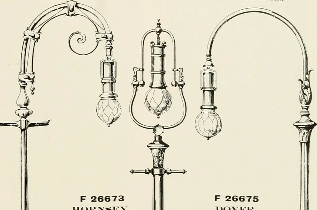 An illustration from Electric fixtures & glassware : F & G section, 13th ed., 1911, leaf 268
