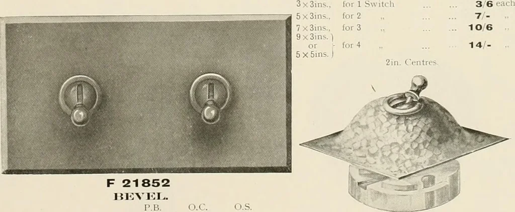 An illustration from Electric fixtures & glassware : F & G section, 13th ed., 1911, leaf 28