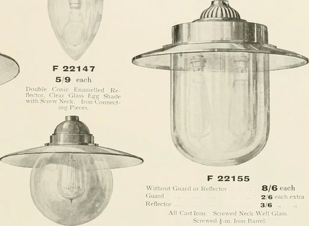 An illustration from Electric fixtures & glassware : F & G section, 13th ed., 1911, leaf 42