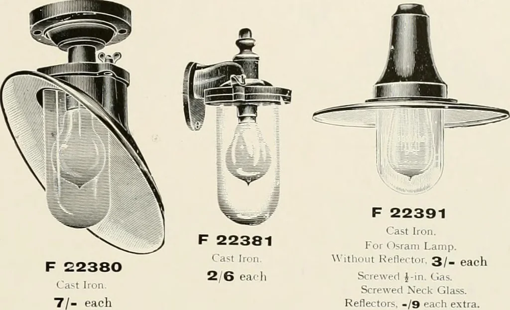 An illustration from Electric fixtures & glassware : F & G section, 13th ed., 1911, leaf 48