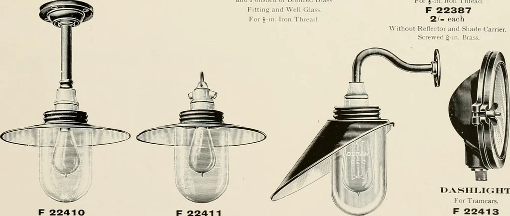 An illustration from Electric fixtures & glassware : F & G section, 13th ed., 1911, leaf 48