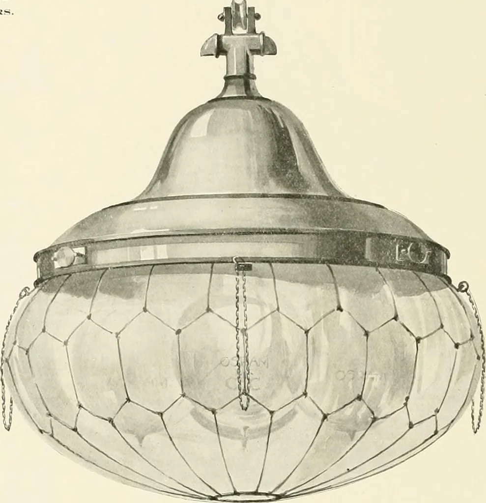 An illustration from Electric fixtures & glassware : F & G section, 13th ed., 1911, leaf 55