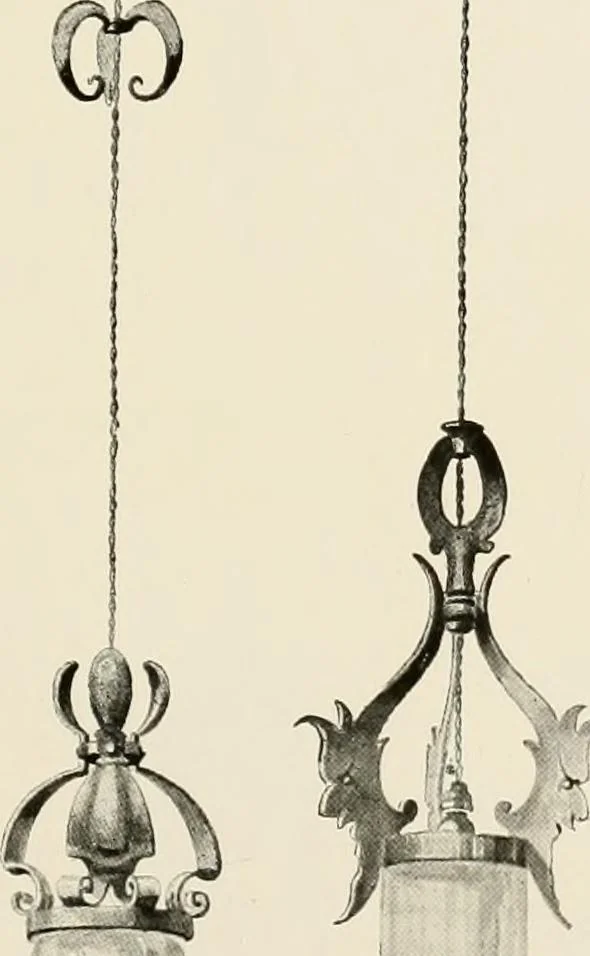 An illustration from Electric fixtures & glassware : F & G section, 13th ed., 1911, leaf 58