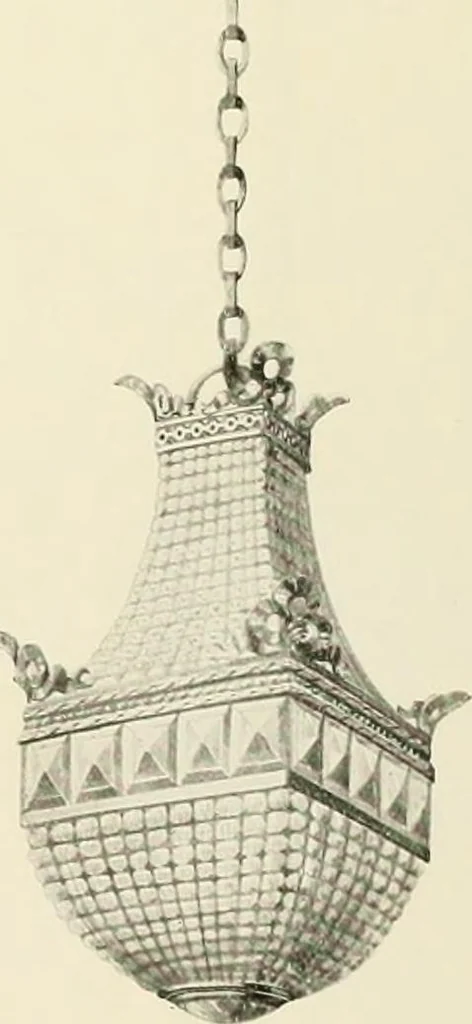 An illustration from Electric fixtures & glassware : F & G section, 13th ed., 1911, leaf 65