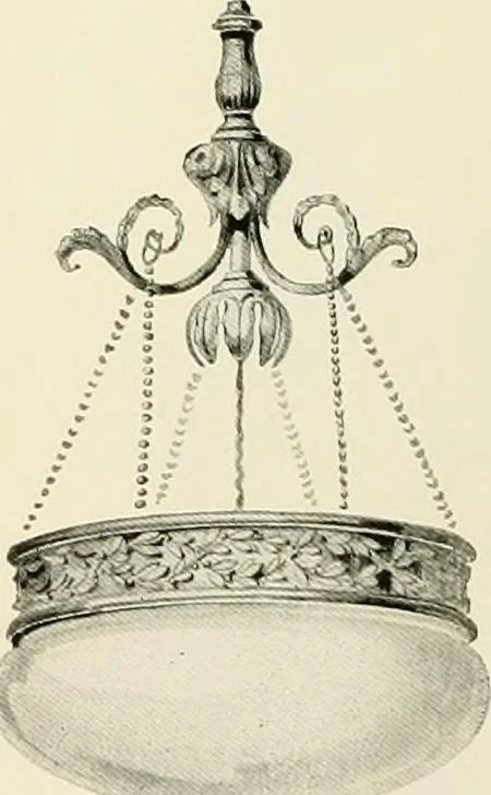 An illustration from Electric fixtures & glassware : F & G section, 13th ed., 1911, leaf 69