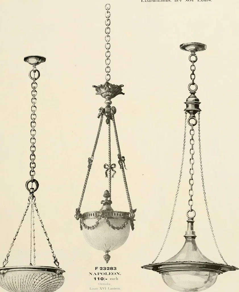 An illustration from Electric fixtures & glassware : F & G section, 13th ed., 1911, leaf 70