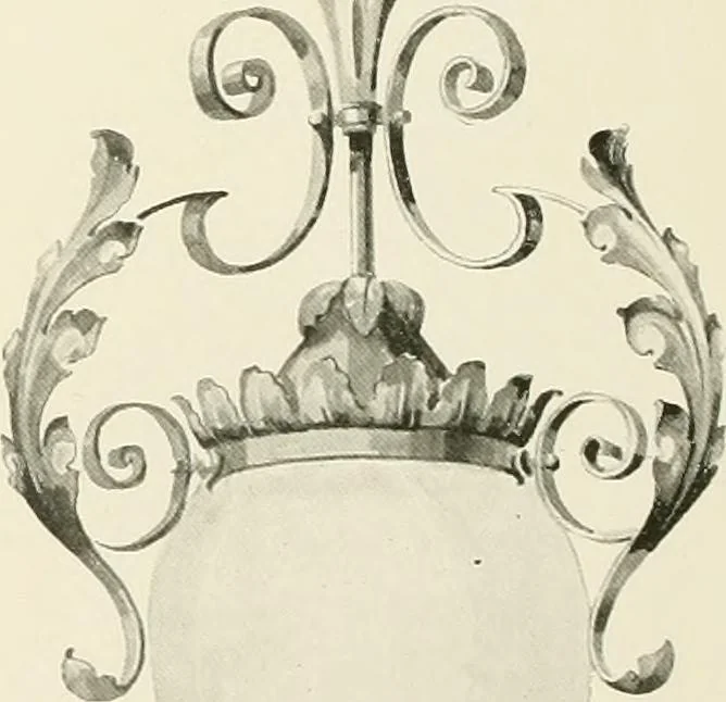 An illustration from Electric fixtures & glassware : F & G section, 13th ed., 1911, leaf 75