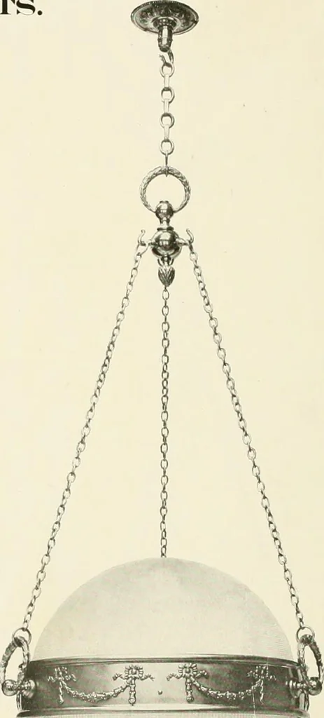 An illustration from Electric fixtures & glassware : F & G section, 13th ed., 1911, leaf 83