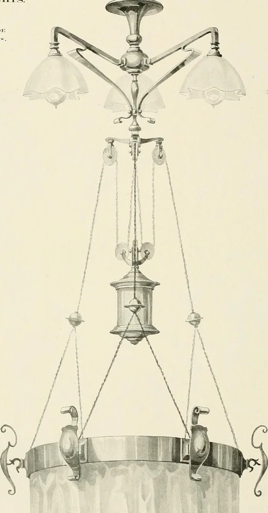An illustration from Electric fixtures & glassware : F & G section, 13th ed., 1911, leaf 93