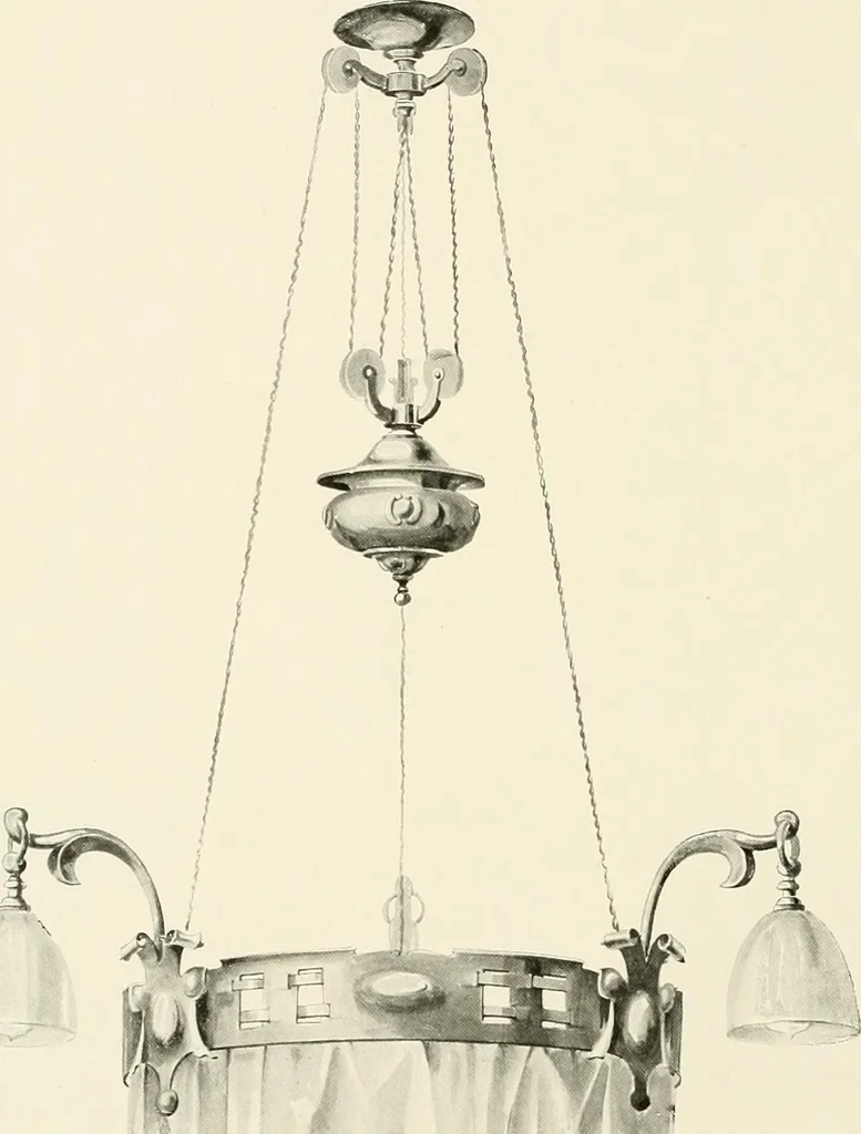 An illustration from Electric fixtures & glassware : F & G section, 13th ed., 1911, leaf 95