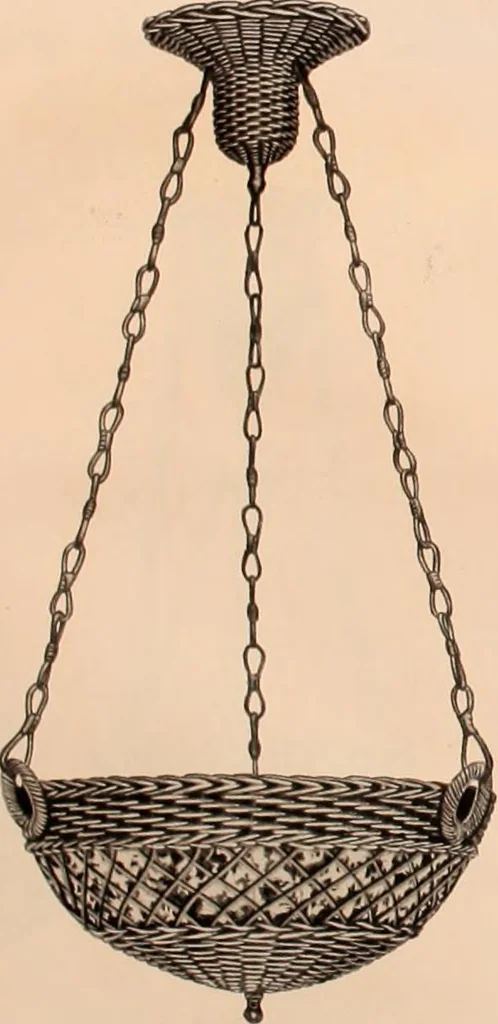 An illustration from Electric, gas, and combination lighting fixtures : table lamps, floor lamps, electrical wiring material, lighting glassware / Sears, Roebuck and Co., 1900, leaf 12