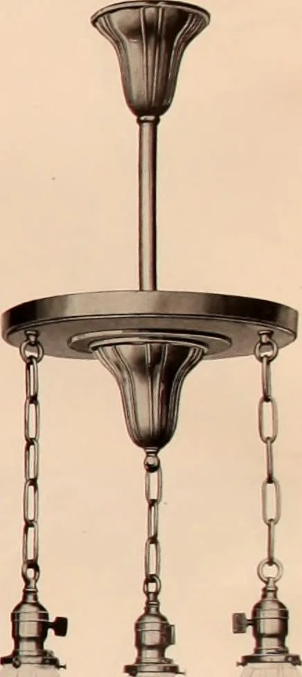 An illustration from Electric, gas, and combination lighting fixtures : table lamps, floor lamps, electrical wiring material, lighting glassware / Sears, Roebuck and Co., 1900, leaf 37
