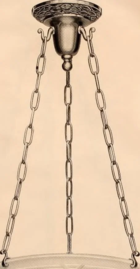 An illustration from Electric, gas, and combination lighting fixtures : table lamps, floor lamps, electrical wiring material, lighting glassware / Sears, Roebuck and Co., 1900, leaf 8