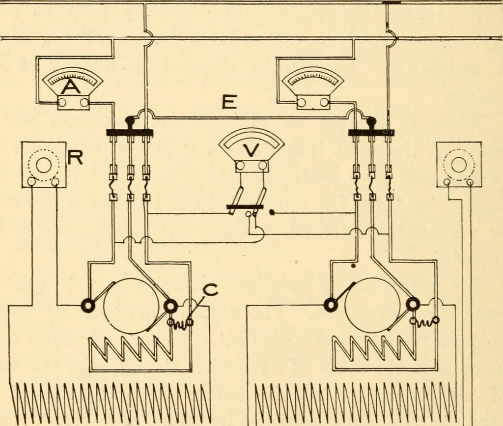 An illustration from Electricians' operating and testing manual;, 1910, leaf 116