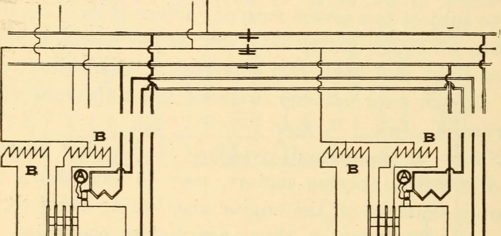 An illustration from Electricians' operating and testing manual;, 1910, leaf 122