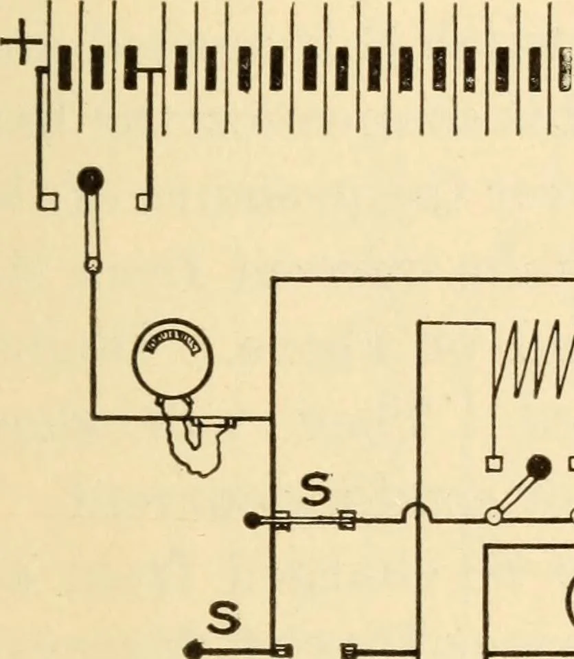 An illustration from Electricians' operating and testing manual;, 1910, leaf 181