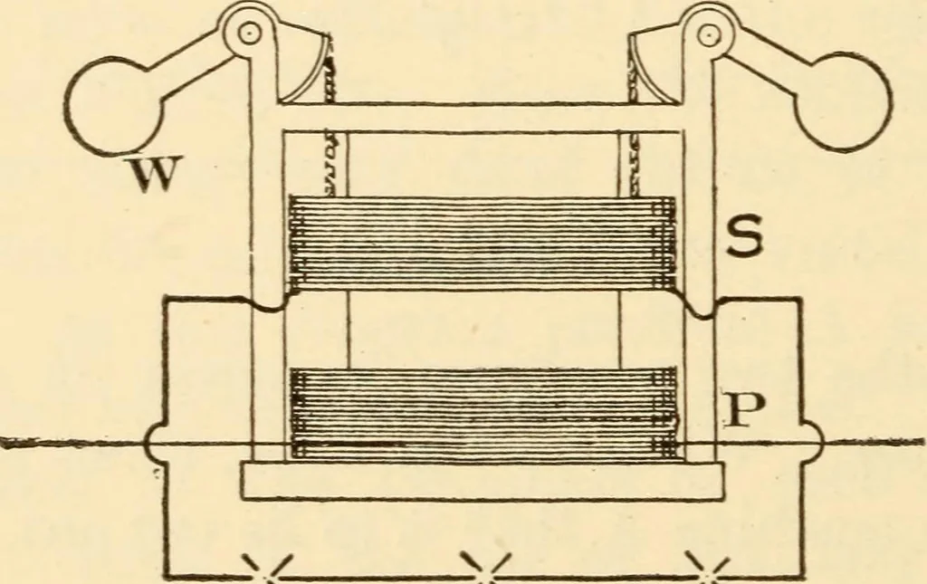 An illustration from Electricians' operating and testing manual;, 1910, leaf 216