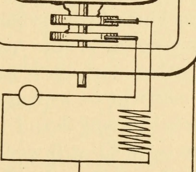 An illustration from Electricians' operating and testing manual; a hand book for men in charge of electrical apparatus, repair men, trouble men, lamp trimmers, and electricians generally, 1916, leaf 143
