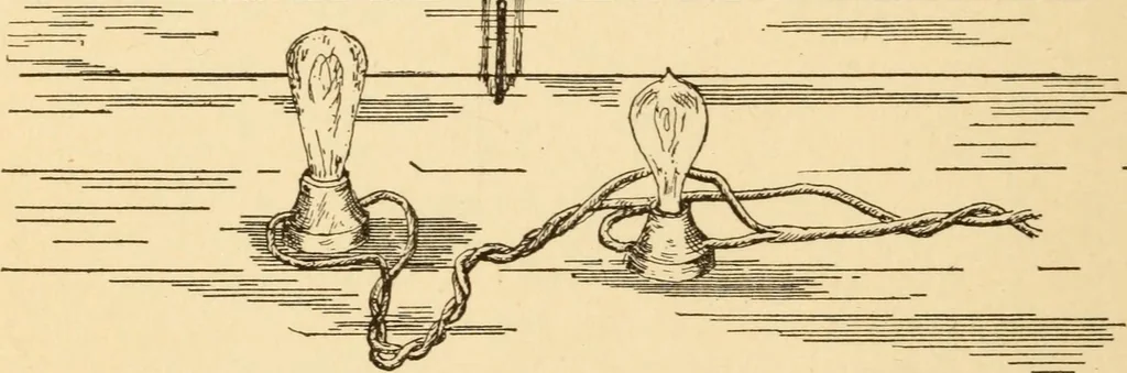 An illustration from Electricians' operating and testing manual; a hand book for men in charge of electrical apparatus, repair men, trouble men, lamp trimmers, and electricians generally, 1916, leaf 298
