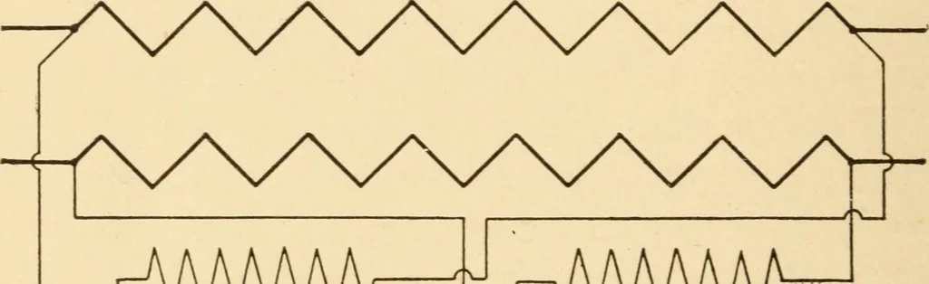 An illustration from Electricians' operating and testing manual; a hand book for men in charge of electrical apparatus, repair men, trouble men, lamp trimmers, and electricians generally, 1916, leaf 314