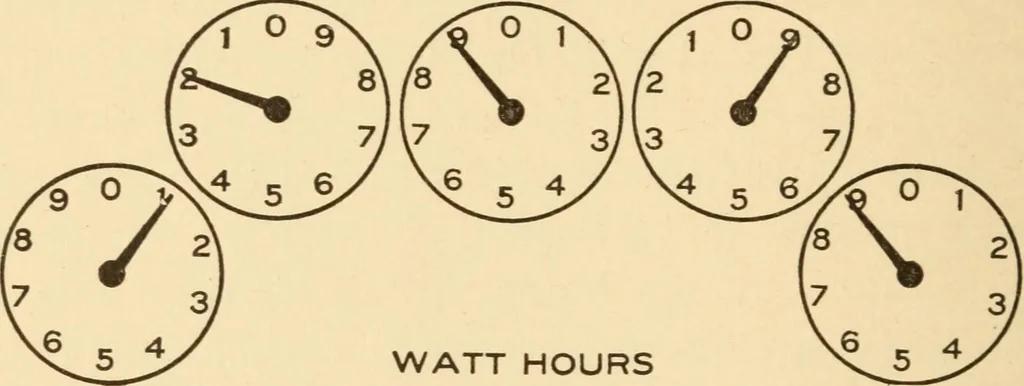 An illustration from Electricians' operating and testing manual; a hand book for men in charge of electrical apparatus, repair men, trouble men, lamp trimmers, and electricians generally, 1916, leaf 342