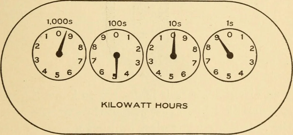 An illustration from Electricians' operating and testing manual; a hand book for men in charge of electrical apparatus, repair men, trouble men, lamp trimmers, and electricians generally, 1916, leaf 343