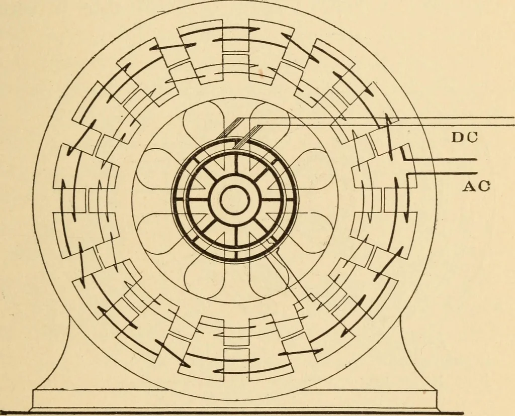 An illustration from Electricians' operating and testing manual; a hand book for men in charge of electrical apparatus, repair men, trouble men, lamp trimmers, and electricians generally, 1916, leaf 73
