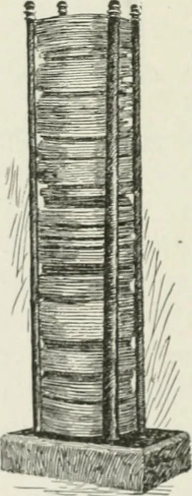 An illustration from Flame, electricity and the camera; man's progress from the first kindling of fire to the wireless telegraph and the photography of color, 1900, leaf 129