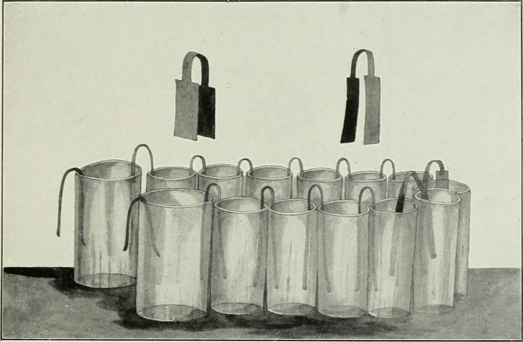 An illustration from Flame, electricity and the camera; man's progress from the first kindling of fire to the wireless telegraph and the photography of color, 1900, leaf 140