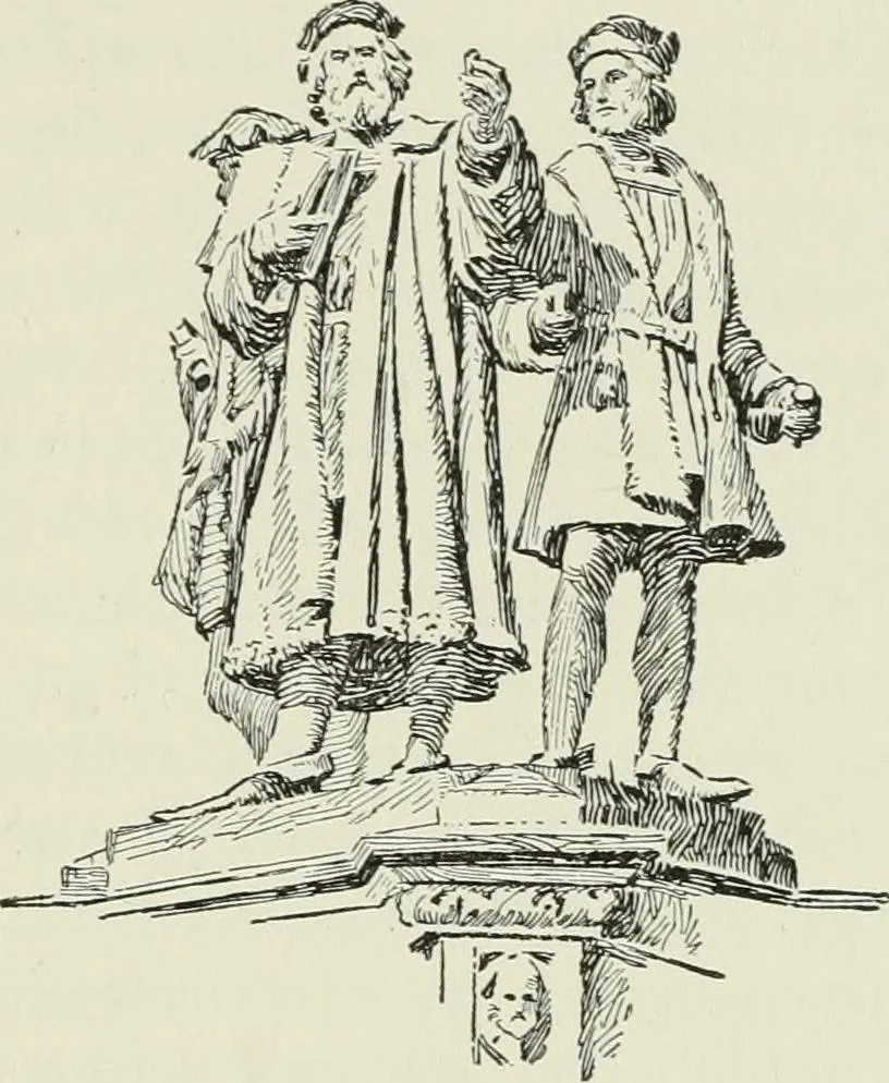 An illustration from Flame, electricity and the camera; man's progress from the first kindling of fire to the wireless telegraph and the photography of color, 1900, leaf 174